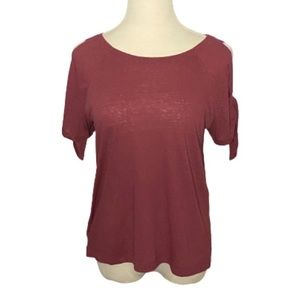 Abercrombie & Fitch Mauve Short Sleeve Shirt Size Small